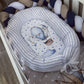 Cot Bedding - Blue Stone Plane Set 02