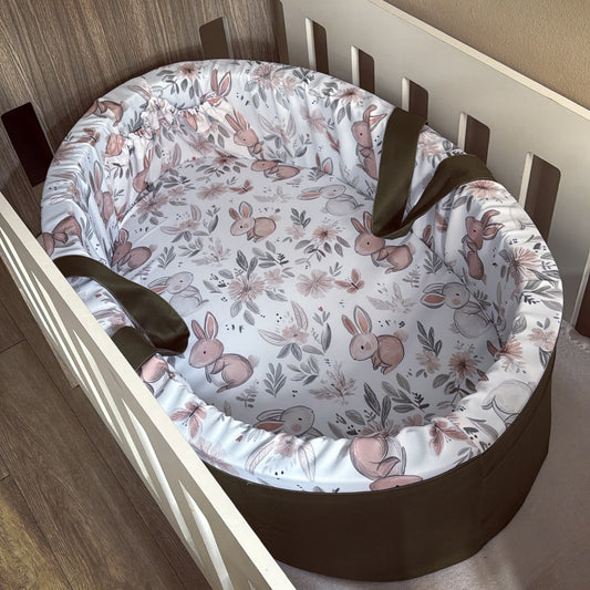 Carry Cot - Floral Bunny 04