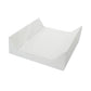 A white fabric changing pad or cushion with a raised rectangular base and angled top, shown on a plain white background. | Baby Change Mats | Soft Spot Kids | South Africa