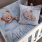 Cot Bedding - Blue Bear Set 03.1 | All Nursery Sets | Baby Bedding Sets South Africa | Soft Spot Kids | South Africa