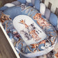 Cot Bedding - Blue Grey Safari Set 02 | All Nursery Sets | Baby Bedding Sets South Africa | Soft Spot Kids | South Africa