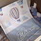 Cot Bedding - Blue Hot Air Balloon Set 03 Blanket | All Nursery Sets | Baby Bedding Sets South Africa | Soft Spot Kids | South Africa