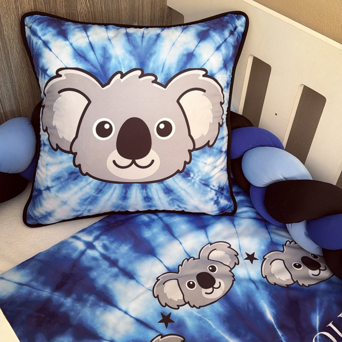 Cot Bedding - Blue Koala Set 01