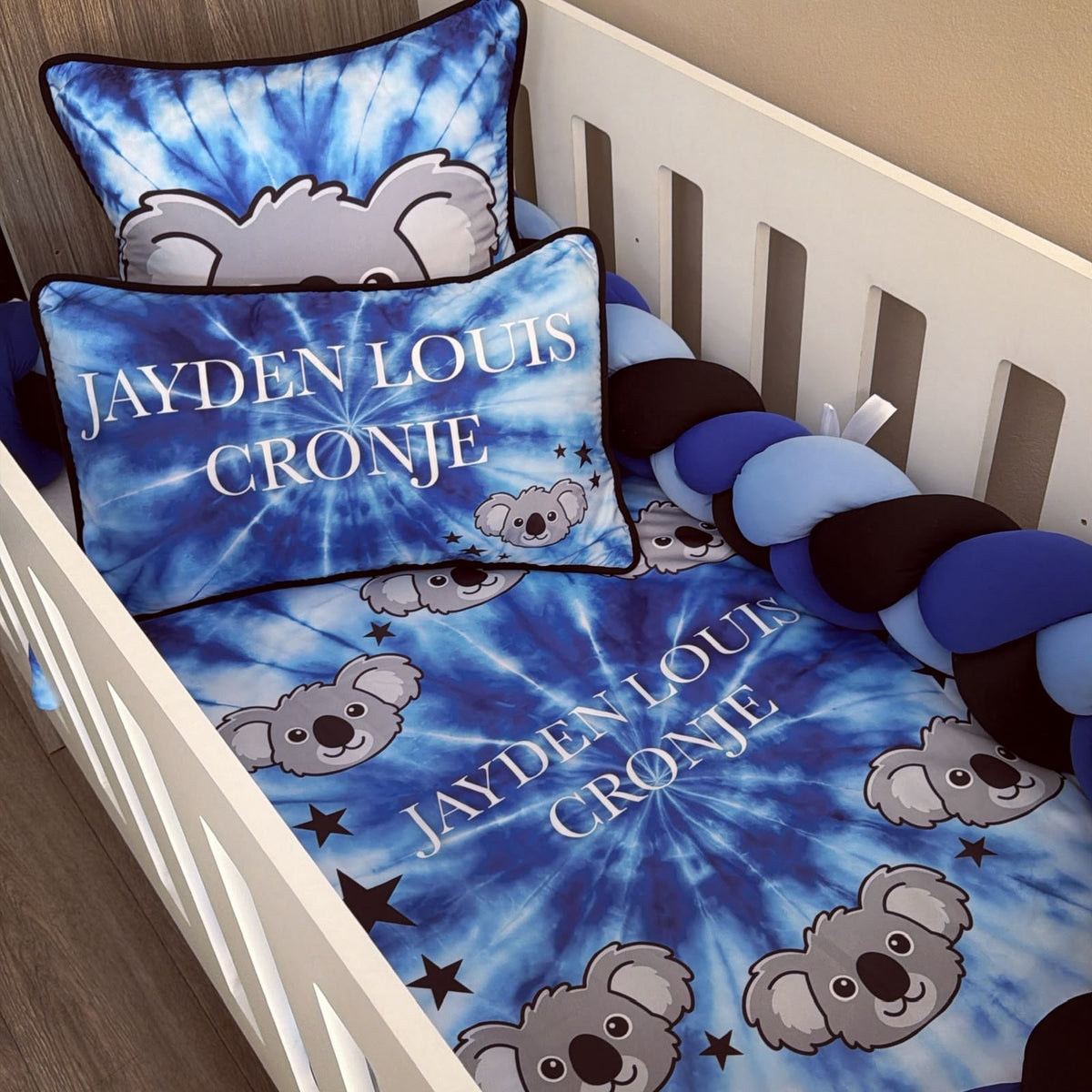 Cot Bedding - Blue Koala Set 01