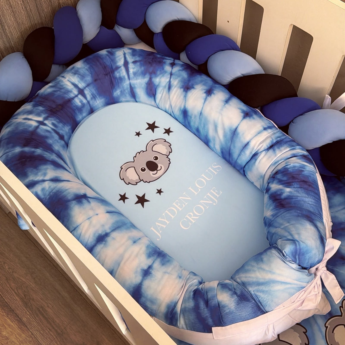 Cot Bedding - Blue Koala Set 01 Nest