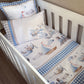 Baby crib with airplane and sailboat patterned bedding | All Nursery Sets | Baby Bedding Sets South Africa | Soft Spot Kids | South Africa