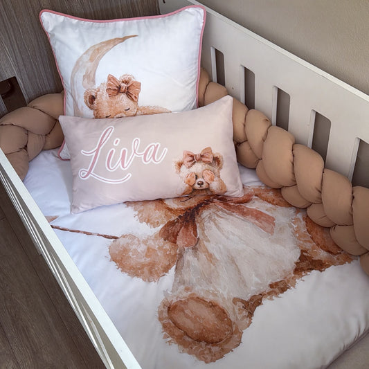 Cot Bedding - Brown Bear Set 01
