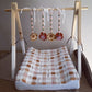 Cot Bedding - Check Flower Set 03 | All Nursery Sets | Baby Bedding Sets South Africa | Soft Spot Kids | South Africa