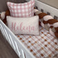 Cot Bedding - Check Flower Set 03 | All Nursery Sets | Baby Bedding Sets South Africa | Soft Spot Kids | South Africa