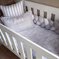 Cot Bedding - Grey Safari Set 05.1 | All Nursery Sets | Baby Bedding Sets South Africa | Soft Spot Kids | South Africa