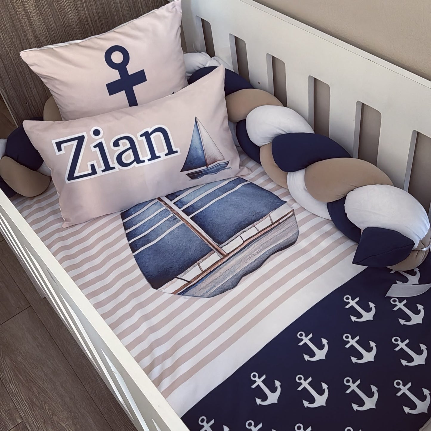 Cot Bedding - Nautical Set 05