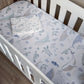 Crib with whale and turtle patterned sheet and pillow | All Nursery Sets | Baby Bedding Sets South Africa | Soft Spot Kids | South Africa