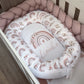 Cot Bedding - Pink Boho Rainbow Set 08.2 | All Nursery Sets | Baby Bedding Sets South Africa | Soft Spot Kids | South Africa