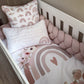 Cot Bedding - Pink Boho Rainbow Set 08 | All Nursery Sets | Baby Bedding Sets South Africa | Soft Spot Kids | South Africa