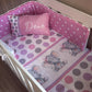 Cot Bedding - Pink Elephant Set 52.1 | All Nursery Sets | Baby Bedding Sets South Africa | Soft Spot Kids | South Africa