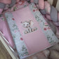 Cot Bedding - Pink Elephant Set 53.1 | All Nursery Sets | Baby Bedding Sets South Africa | Soft Spot Kids | South Africa