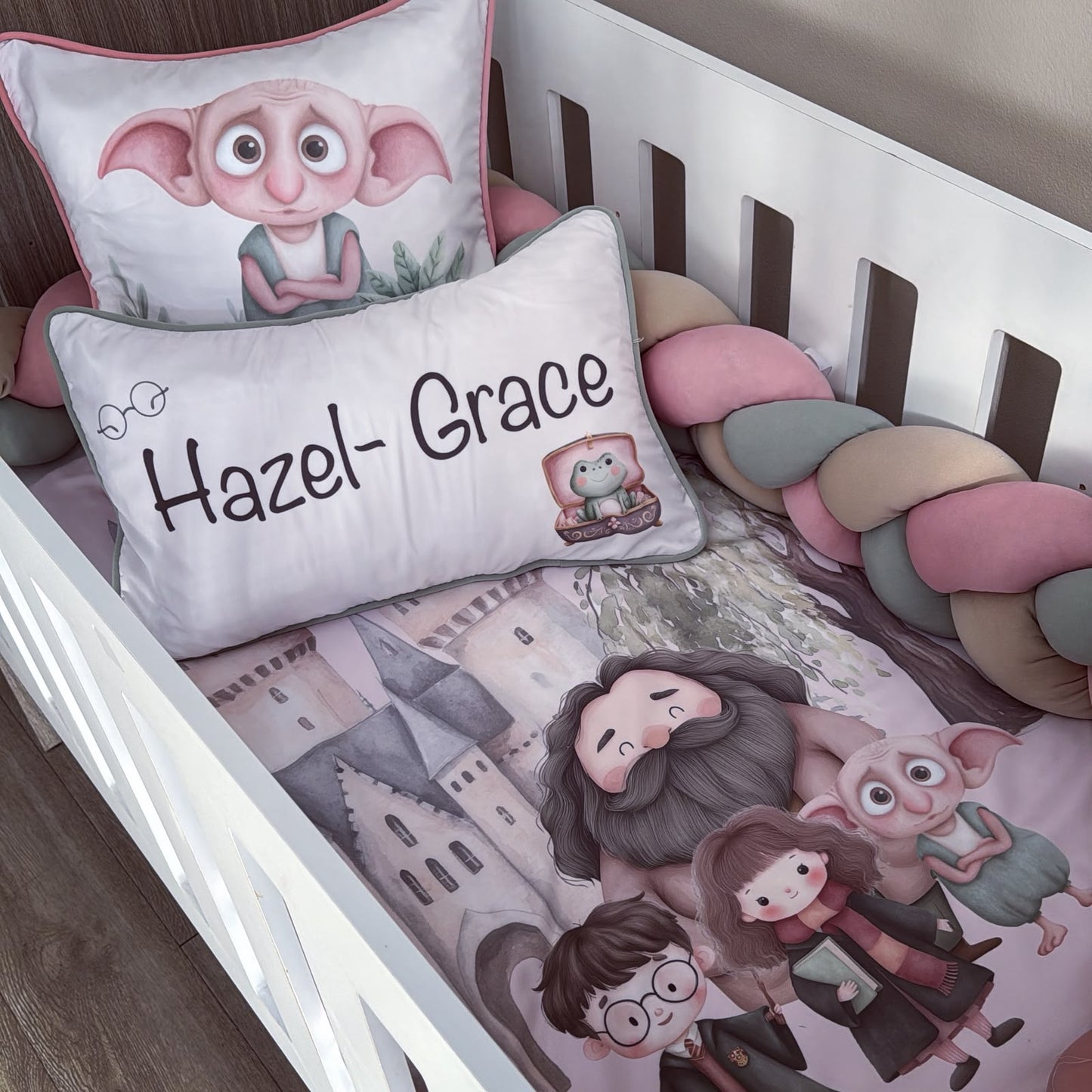 Cot Bedding - Pink Harry Potter Set 02