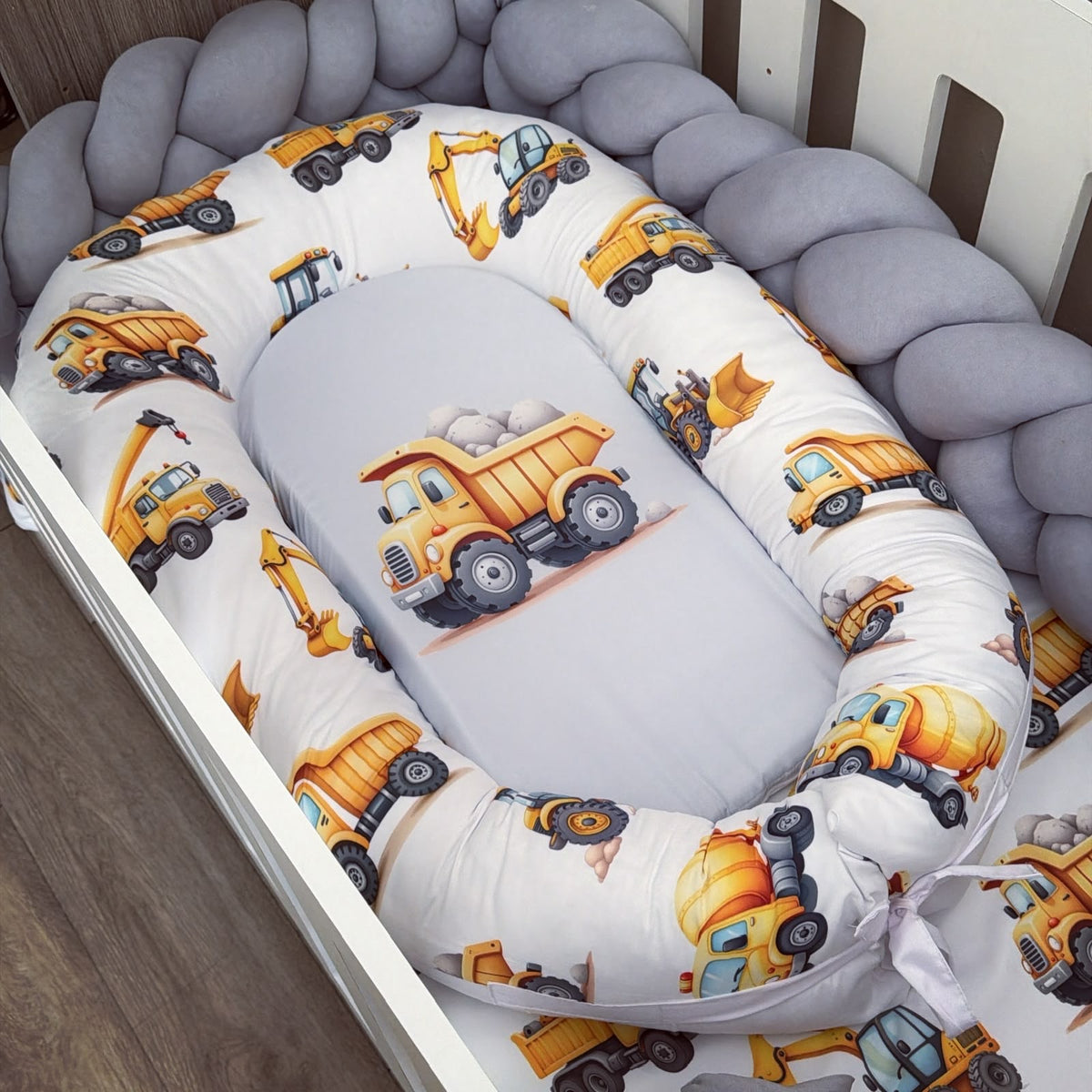 Cot Bedding - Yellow Construction Set 02 Nest