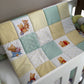 Patchwork quilt with cartoon bear designs on a crib | All Nursery Sets | Baby Bedding Sets South Africa | Soft Spot Kids | South Africa