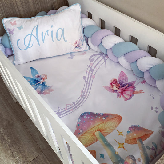 Cot Bedding - Blue Fairy Set 01