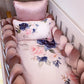 Cot Bedding - Pink Flower Set 06