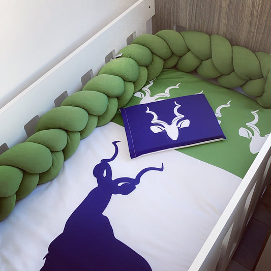 Cot Bedding - Green Deer Set 02