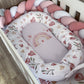 Cot Bedding - Pink Boho Rainbow Set 04