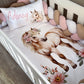 Cot Bedding - Pink Horse Set 01