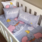 Cot Bedding - Grey Dumbo Set 01
