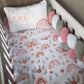 Cot Bedding - Coral Rainbow Set 01