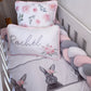 Cot Bedding - Pink Bunny Set 31 | All Nursery Sets | Baby Bedding Sets South Africa | Soft Spot Kids | South Africa