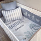 Cot Bedding - Grey Ocean Set 01