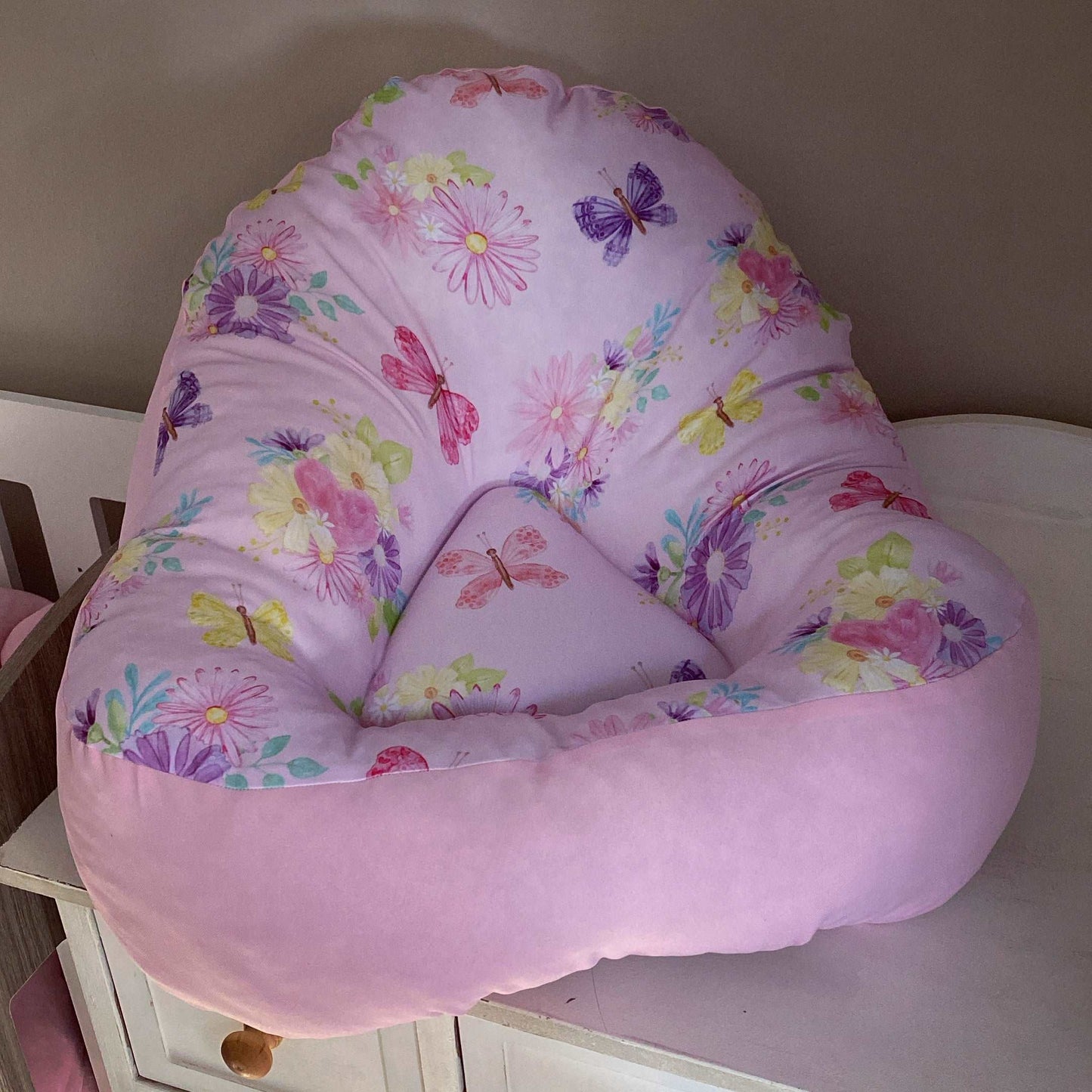 Cot Bedding - Pink Butterfly Set 01