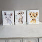 A toddler bedding set with a safari animals theme, including a duvet cover and pillowcase with illustrations of a lion, elephant, and other animals. | Baby Essentials | All Baby Products | Soft Spot Kids | South Africa
