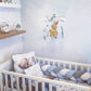 Cot Bedding - Blue Grey Woodlands Set