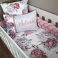 Cot Bedding - Pink Peony Set 01