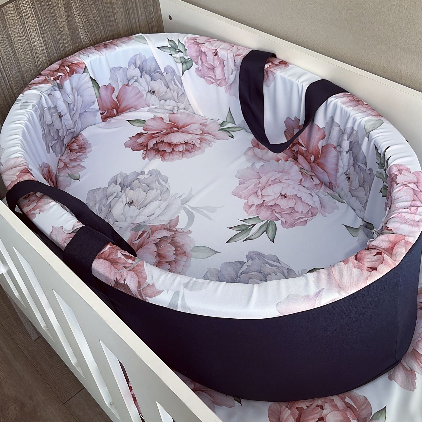 Cot Bedding - Pink Peony Set 01