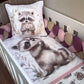 Cot Bedding - Pink Raccoon Set 01 | All Nursery Sets | Baby Bedding Sets South Africa | Soft Spot Kids | South Africa
