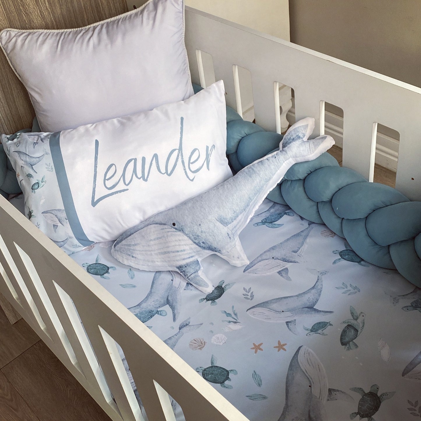 Cot Bedding - Whale Set 02