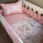 Cot Bedding - Pink Flower Set 12