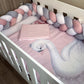 Cot Bedding - Pink Swan 03
