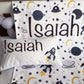 Cot Bedding - Black Space Set 01