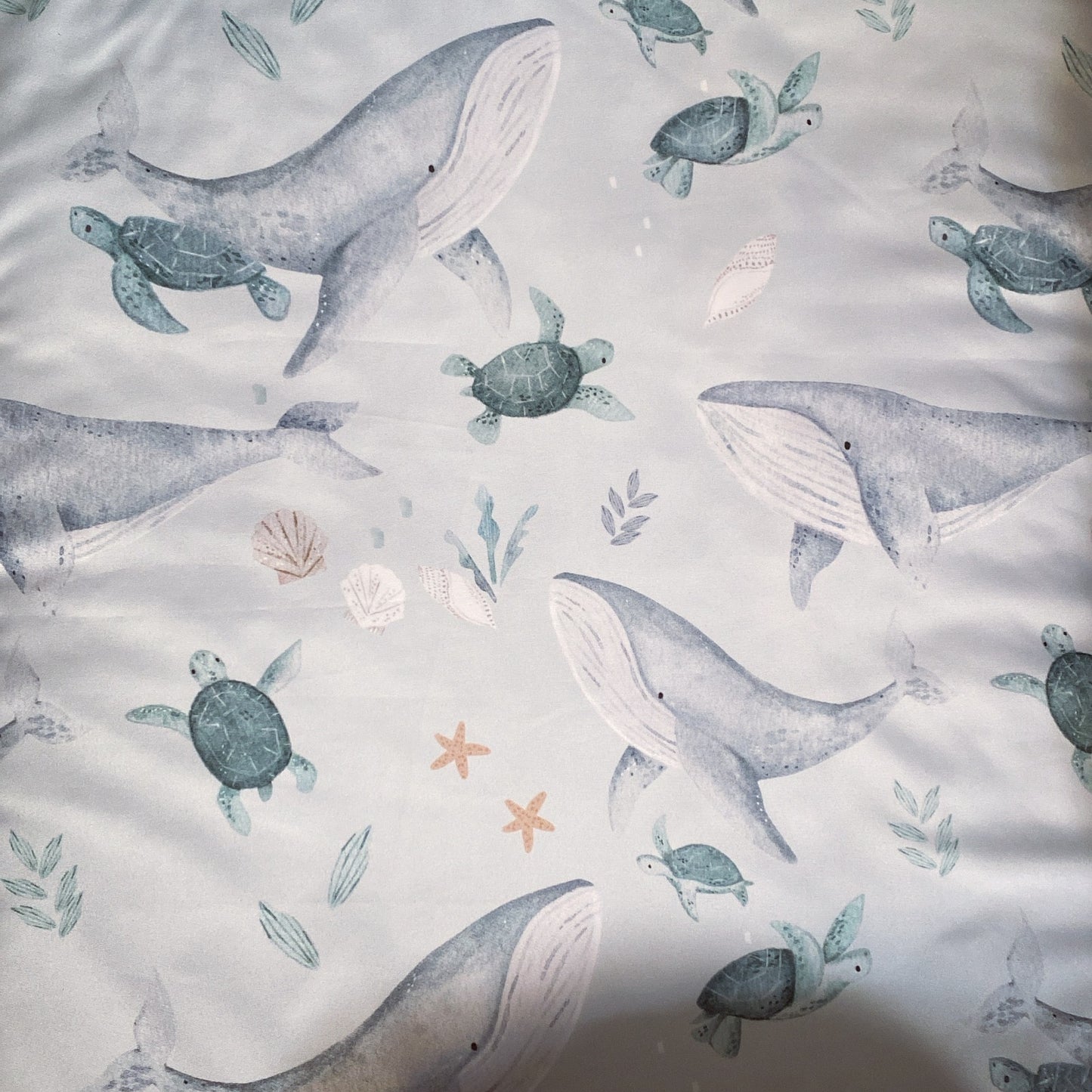 Cot Bedding - Whale Set 02