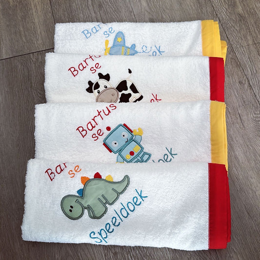 Burpcloths - Red Yellow 01