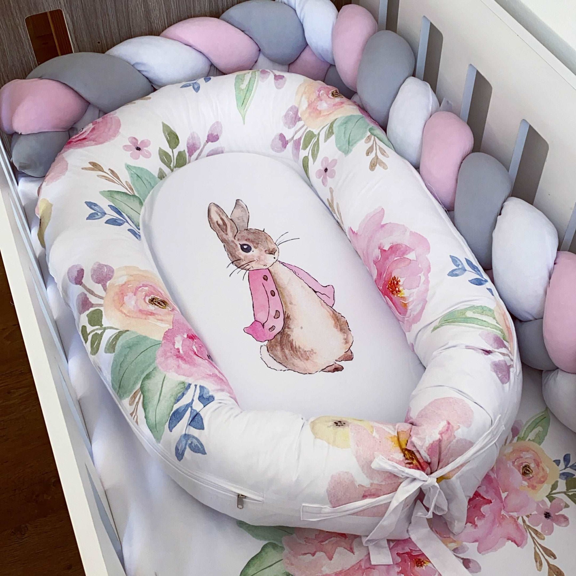 Cot Bedding - Pink Bunny Set 05
