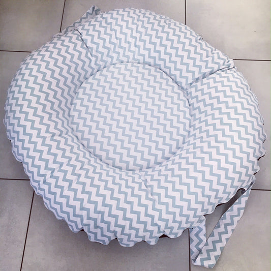 Doughnut - Blue Zigzag 01