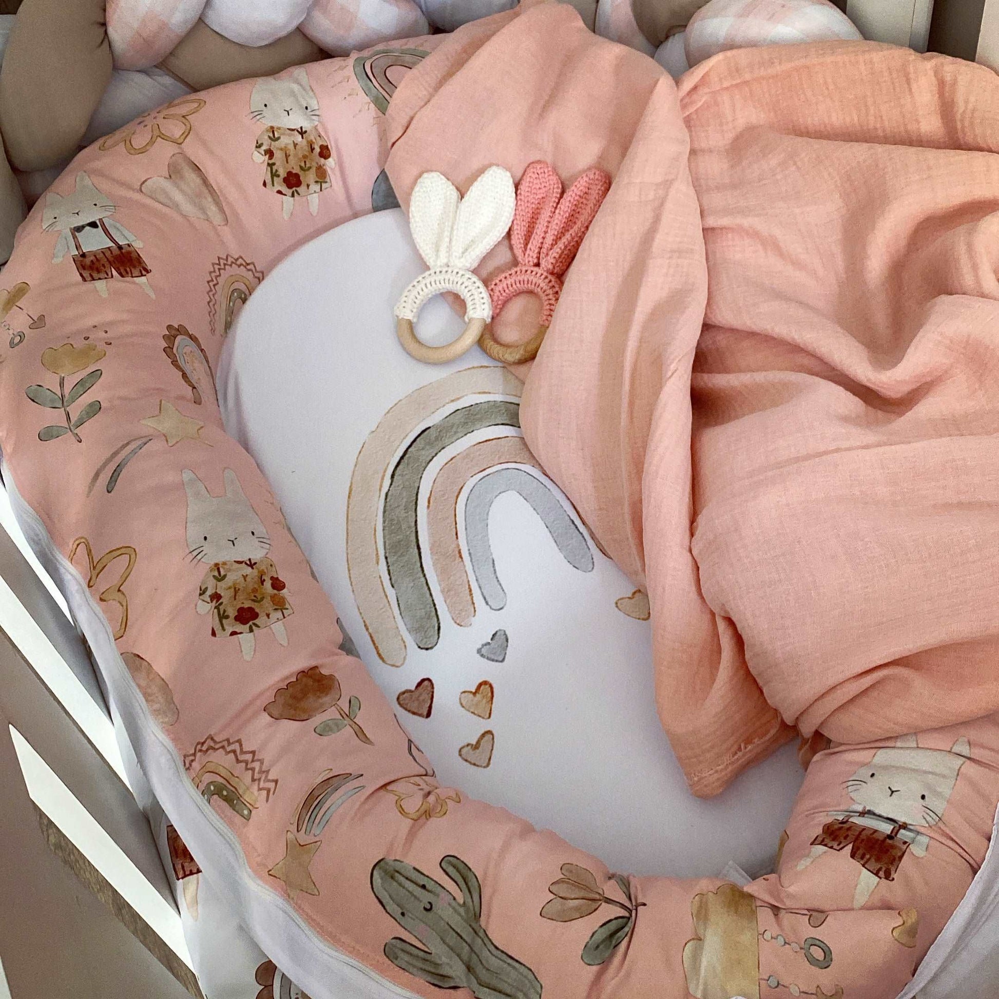 Cot Bedding - Bunny Boho Set 01