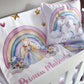 Cot Bedding - Pink Unicorn Set 12