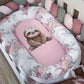 Cot Bedding - Pink Sloth Set 02