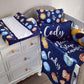 Cot Bedding - Blue Space Set 01